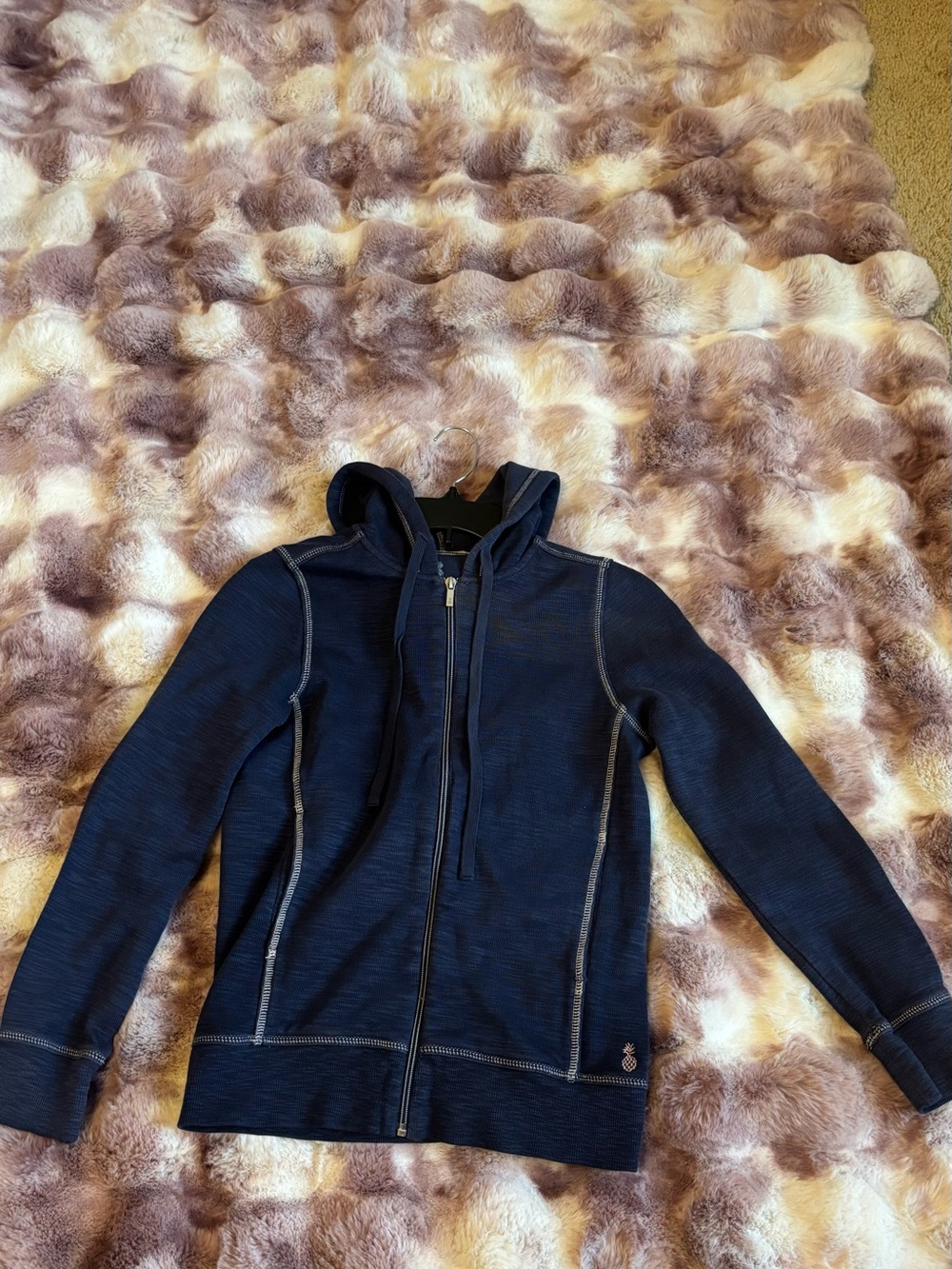 Navy Zip-Up Hoodie with Hood - Tommy Bahamas